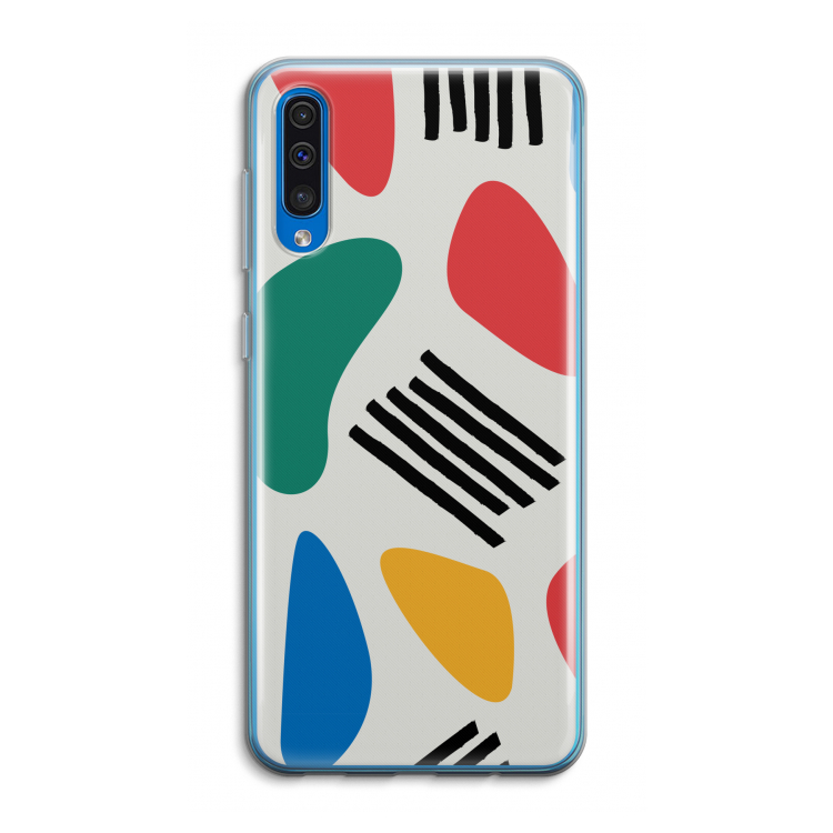 Illustratieve pop 1: Samsung Galaxy A50 Transparant Hoesje
