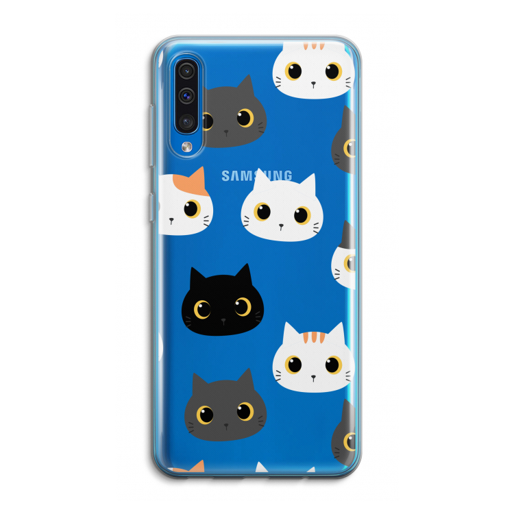 Katten: Samsung Galaxy A50 Transparant Hoesje