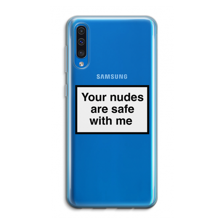 Safe with me: Samsung Galaxy A50 Transparant Hoesje