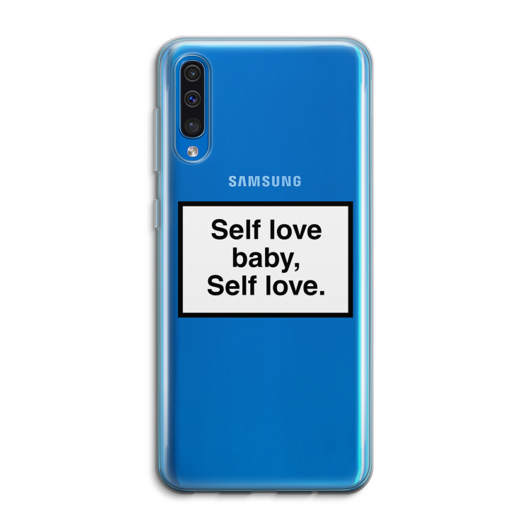 Self love: Samsung Galaxy A50 Transparant Hoesje