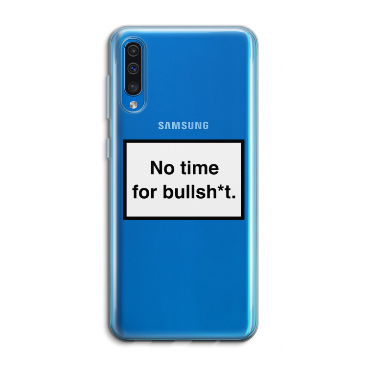 No time: Samsung Galaxy A50 Transparant Hoesje