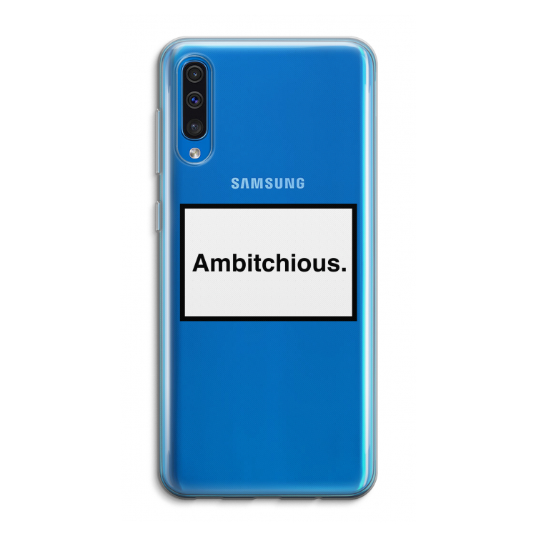 Ambitchious: Samsung Galaxy A50 Transparant Hoesje