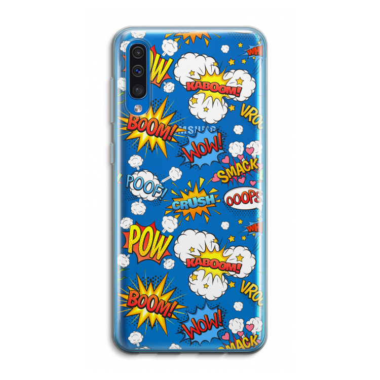 Pow Smack: Samsung Galaxy A50 Transparant Hoesje