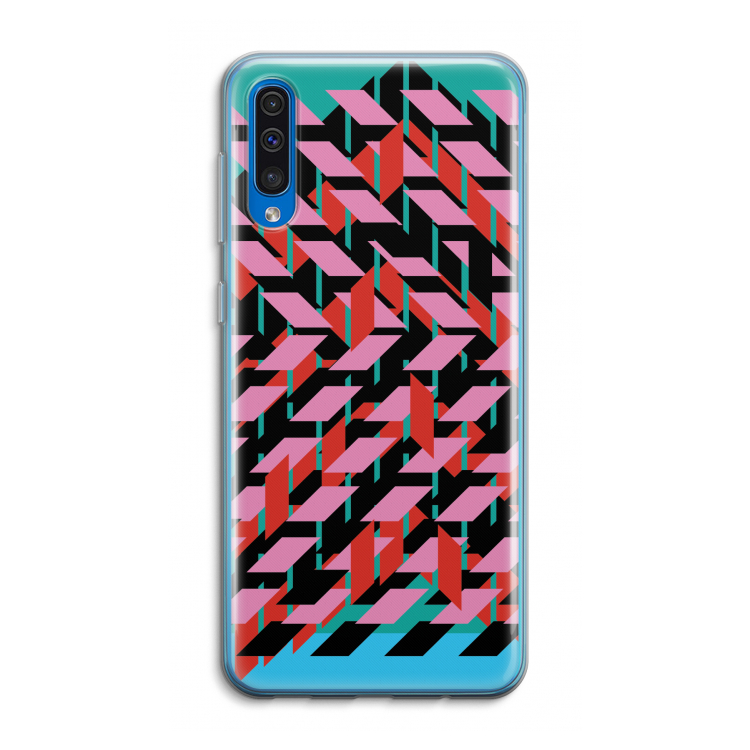 Skew Blush 2: Samsung Galaxy A50 Transparant Hoesje