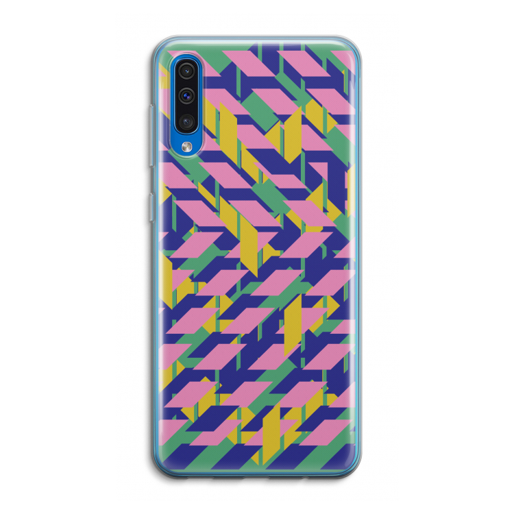 Skew Blush 1: Samsung Galaxy A50 Transparant Hoesje