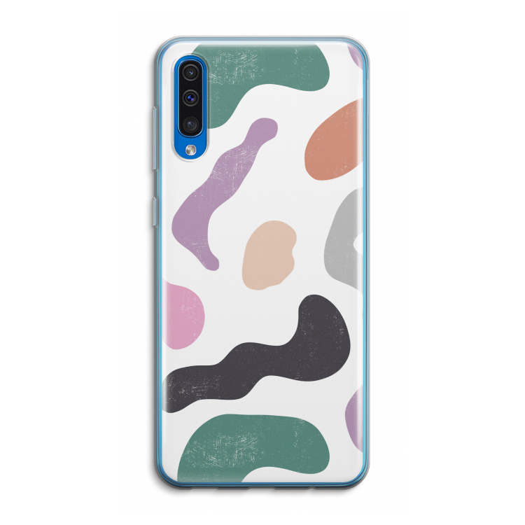 Memphis Shapes: Samsung Galaxy A50 Transparant Hoesje