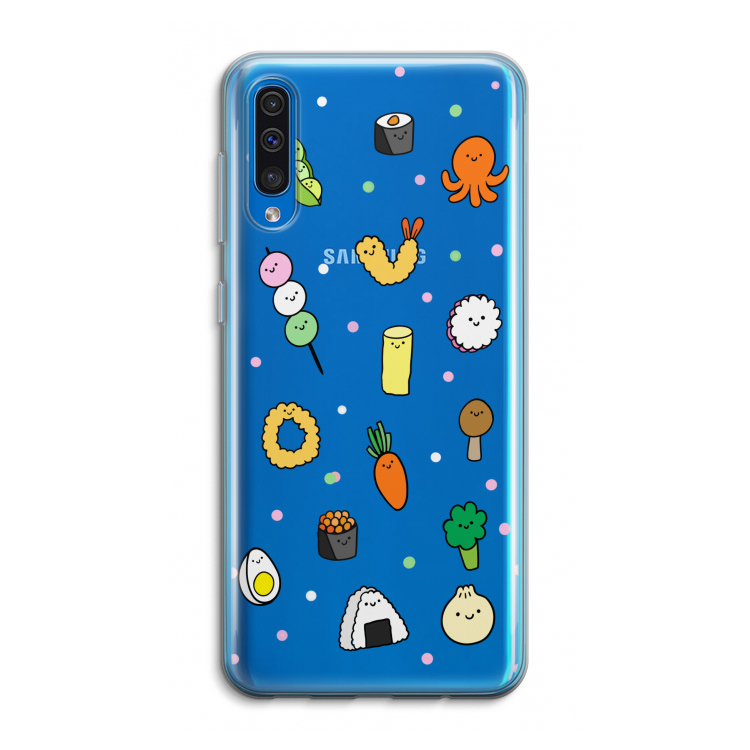 Happy bento friends: Samsung Galaxy A50 Transparant Hoesje