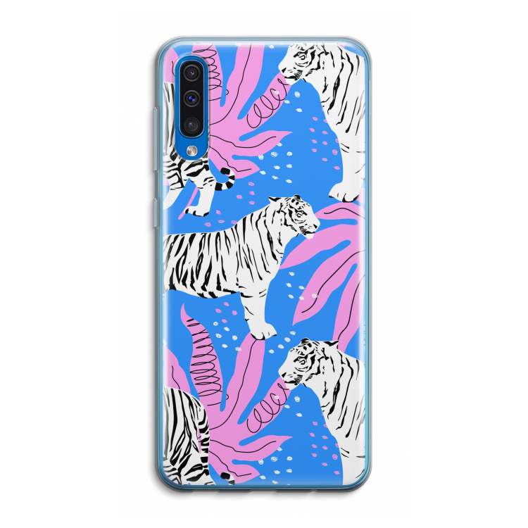 Tijger: Samsung Galaxy A50 Transparant Hoesje