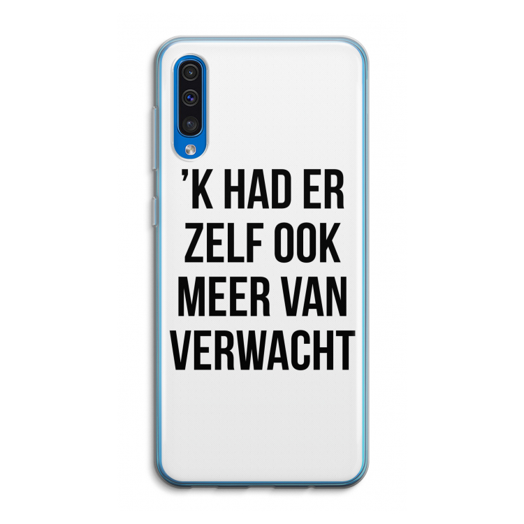 Meer verwacht: Samsung Galaxy A50 Transparant Hoesje
