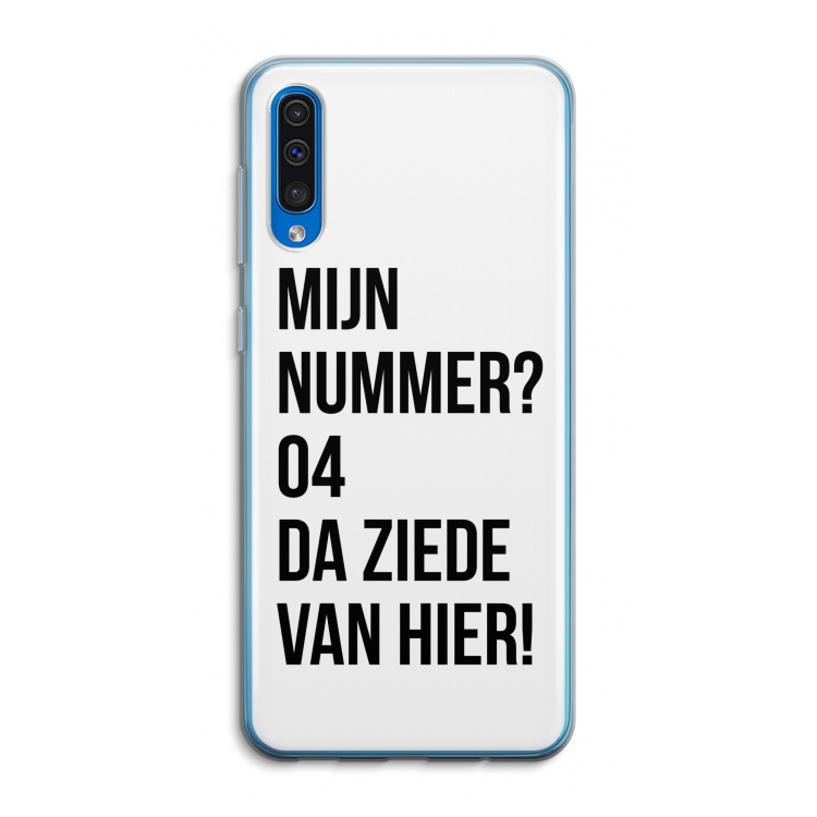 Da ziede van hier: Samsung Galaxy A50 Transparant Hoesje