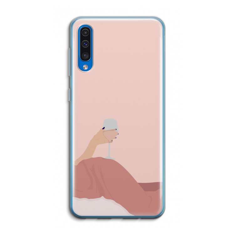 Wine: Samsung Galaxy A50 Transparant Hoesje