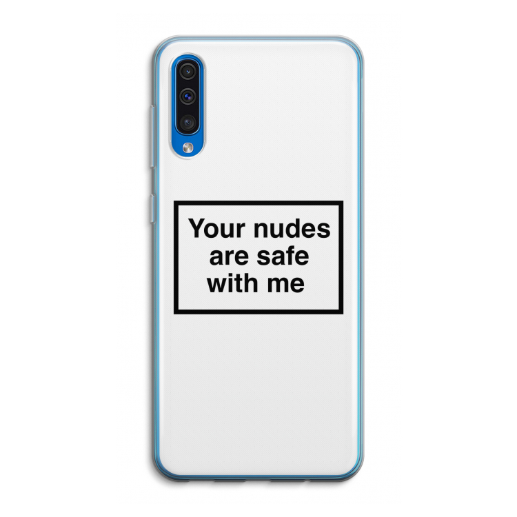 Safe with me: Samsung Galaxy A50 Transparant Hoesje
