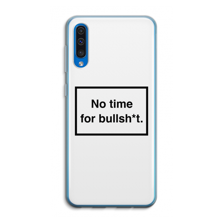 No time: Samsung Galaxy A50 Transparant Hoesje