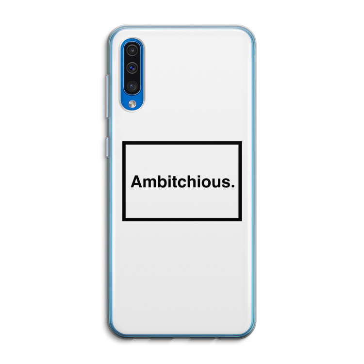 Ambitchious: Samsung Galaxy A50 Transparant Hoesje