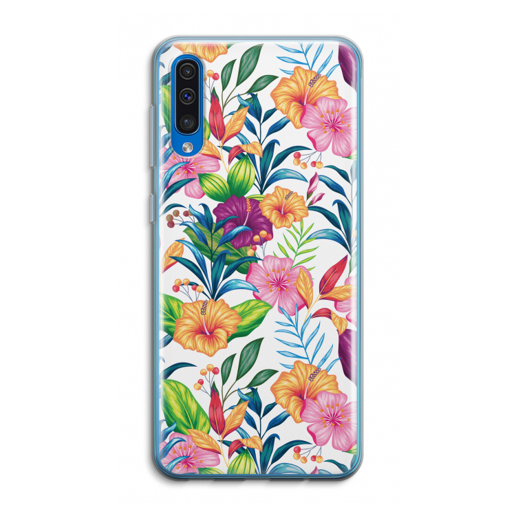 Tropisch 2: Samsung Galaxy A50 Transparant Hoesje