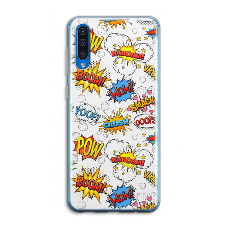 Pow Smack: Samsung Galaxy A50 Transparant Hoesje