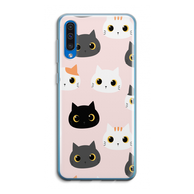 Katten: Samsung Galaxy A50 Transparant Hoesje