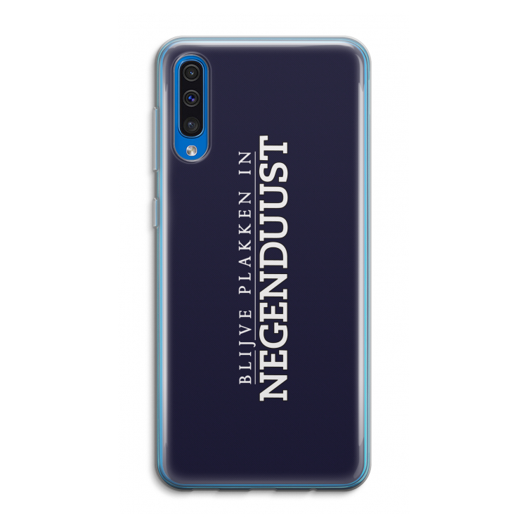 Blijve plakken in Negenduust: Samsung Galaxy A50 Transparant Hoesje