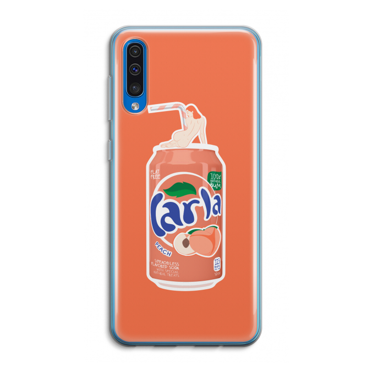 S(peach)less: Samsung Galaxy A50 Transparant Hoesje