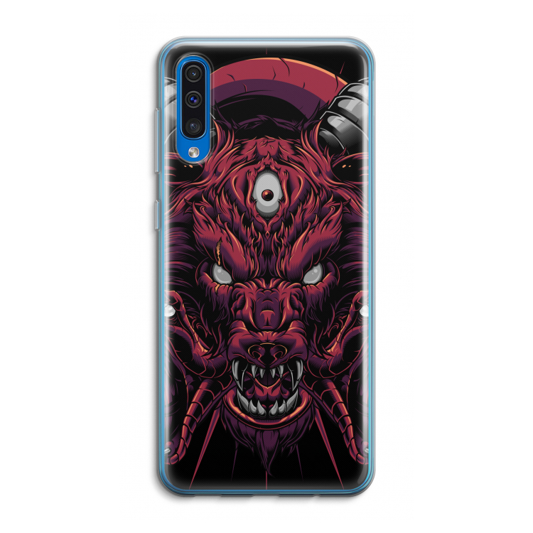 Hell Hound and Serpents: Samsung Galaxy A50 Transparant Hoesje