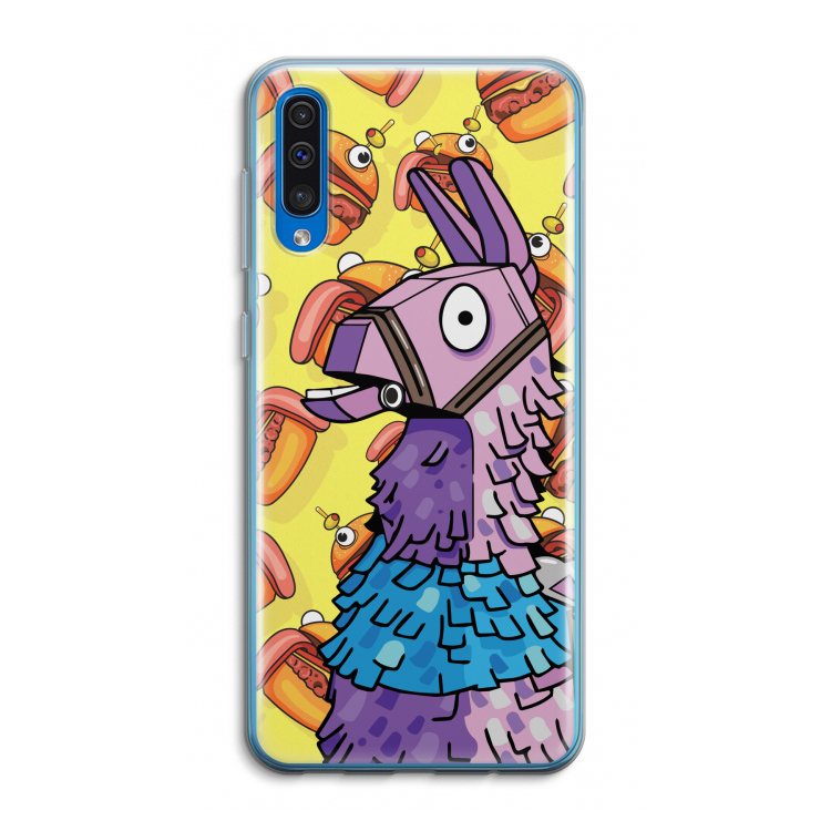 Loot Burger: Samsung Galaxy A50 Transparant Hoesje
