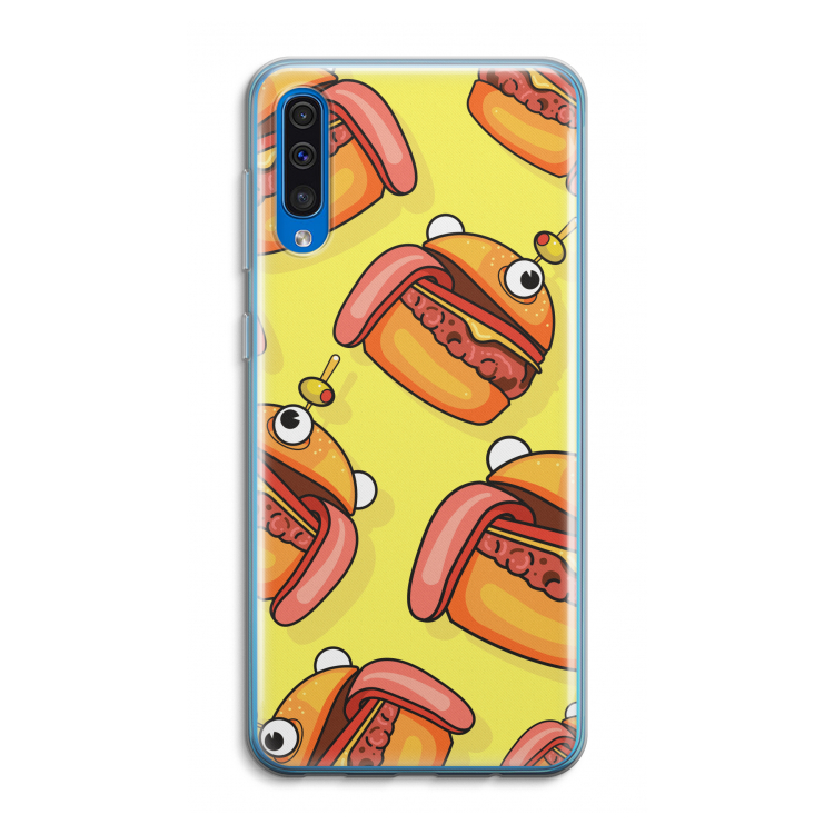 Hamburger: Samsung Galaxy A50 Transparant Hoesje