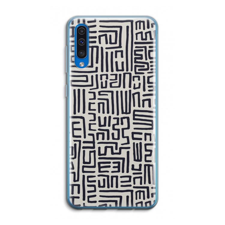 Moroccan Print: Samsung Galaxy A50 Transparant Hoesje