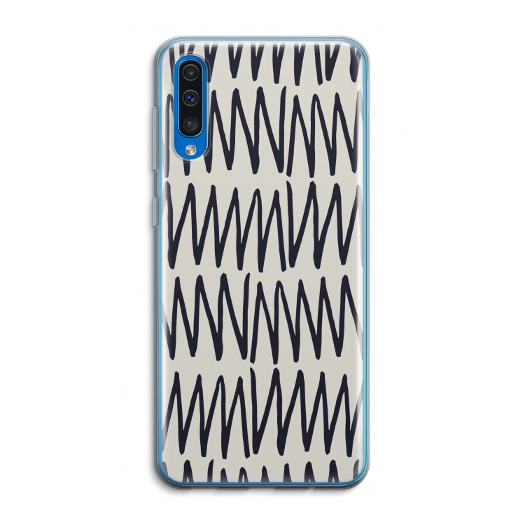 Marrakech Zigzag: Samsung Galaxy A50 Transparant Hoesje