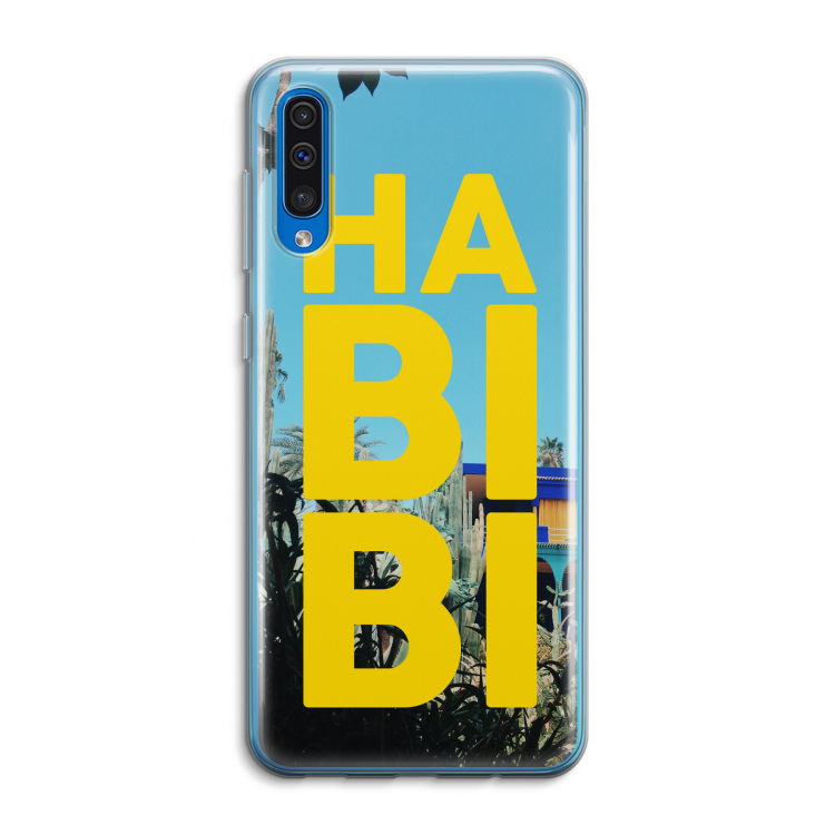 Habibi Majorelle : Samsung Galaxy A50 Transparant Hoesje