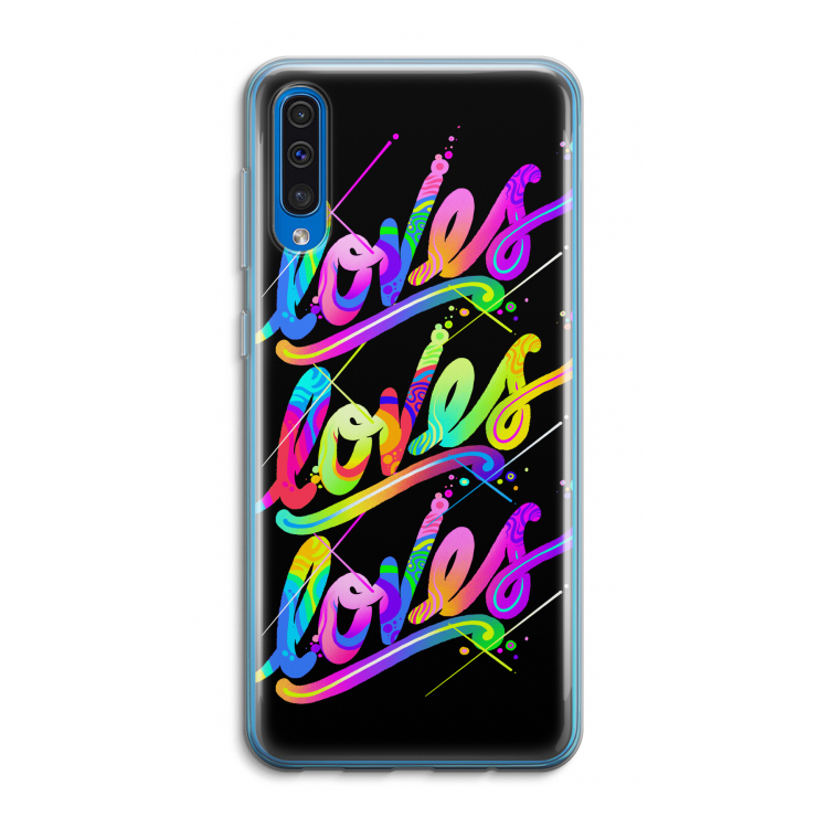 Loves: Samsung Galaxy A50 Transparant Hoesje
