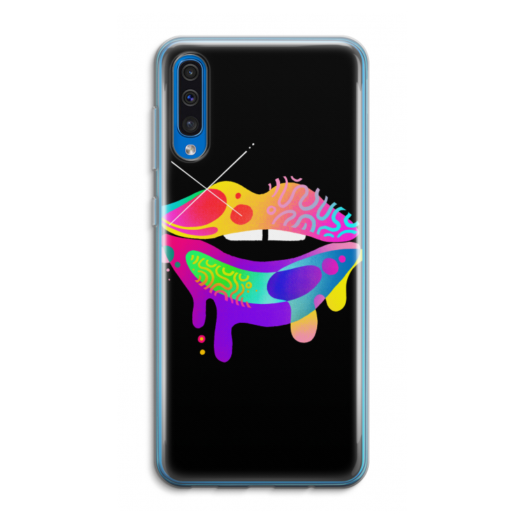 Lip Palette: Samsung Galaxy A50 Transparant Hoesje