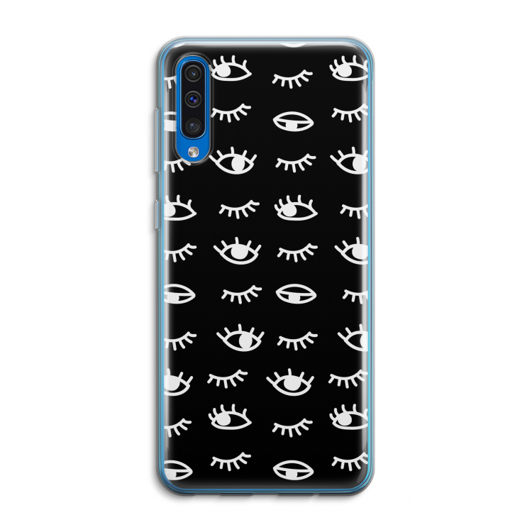 Eye pattern #3: Samsung Galaxy A50 Transparant Hoesje
