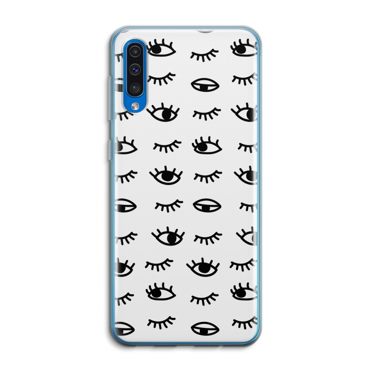 Eye pattern #2: Samsung Galaxy A50 Transparant Hoesje