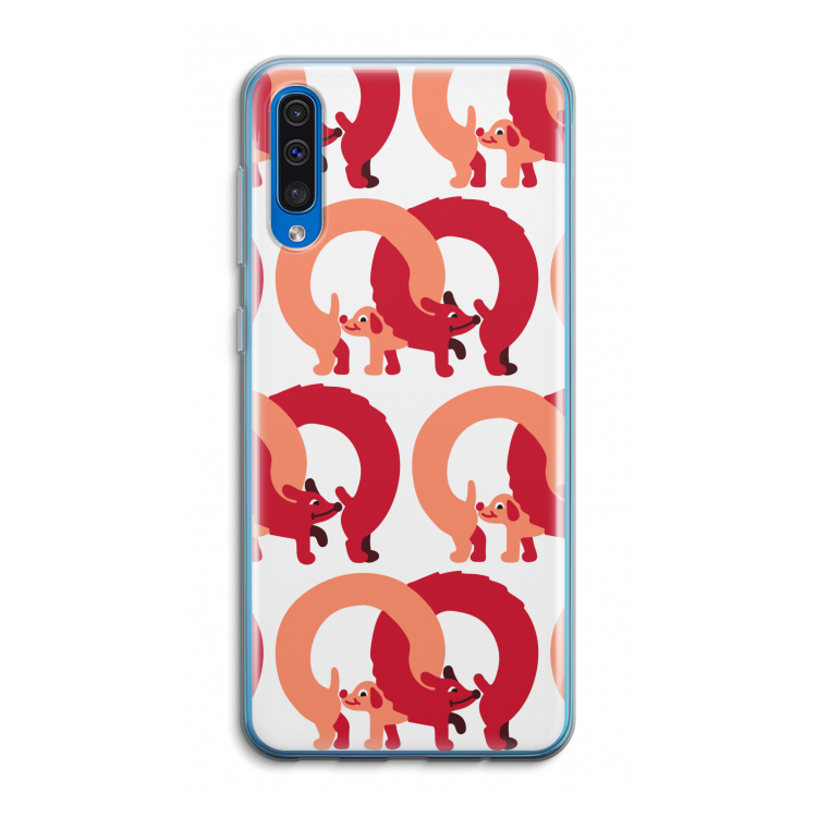 Dogs: Samsung Galaxy A50 Transparant Hoesje