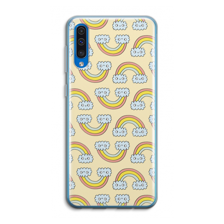 Regenboog: Samsung Galaxy A50 Transparant Hoesje