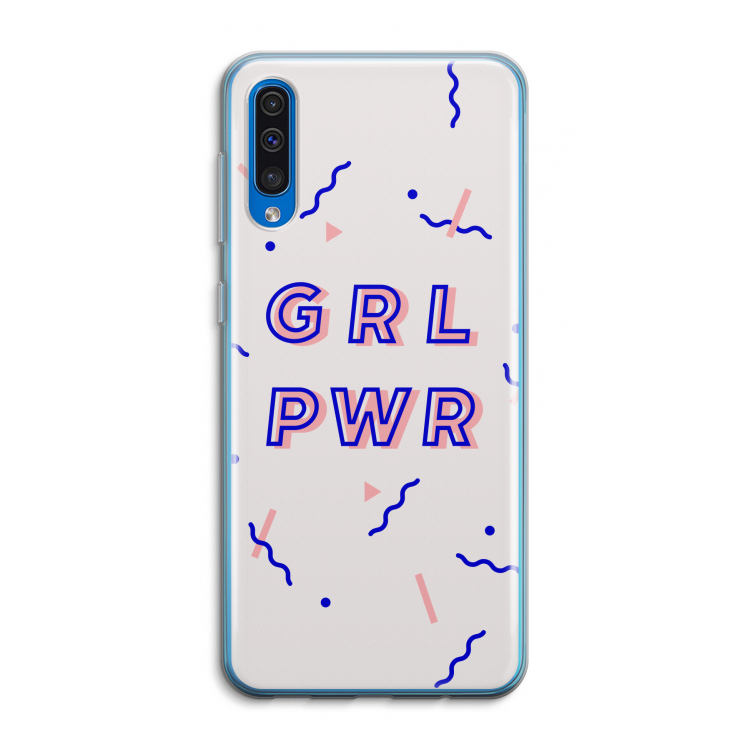 GRL PWR: Samsung Galaxy A50 Transparant Hoesje