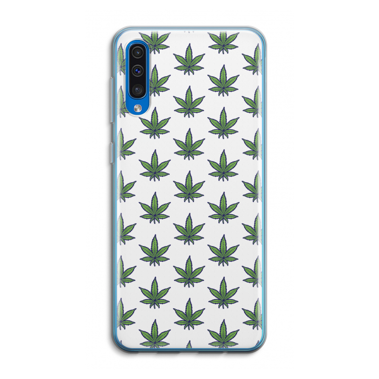 Weed: Samsung Galaxy A50 Transparant Hoesje
