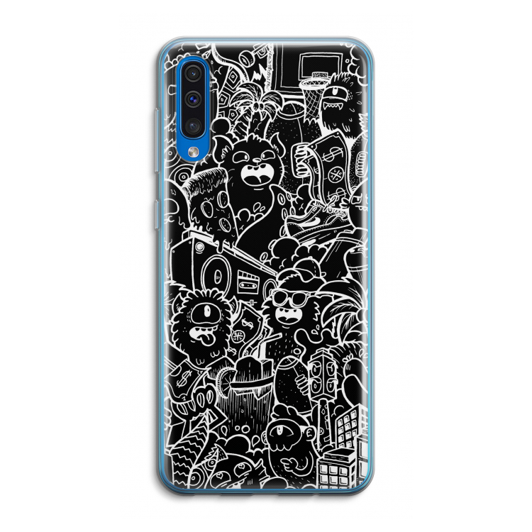 Vexx Black City : Samsung Galaxy A50 Transparant Hoesje
