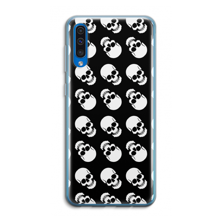 Musketon Skulls: Samsung Galaxy A50 Transparant Hoesje
