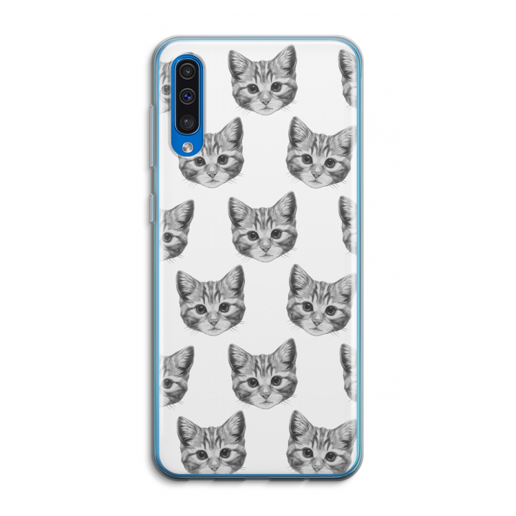 Kitten: Samsung Galaxy A50 Transparant Hoesje