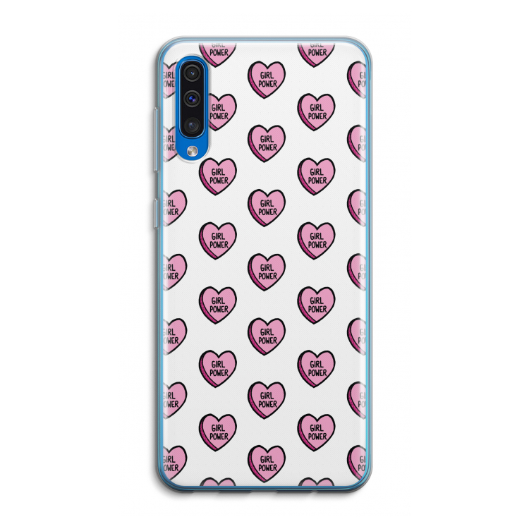 GIRL POWER: Samsung Galaxy A50 Transparant Hoesje