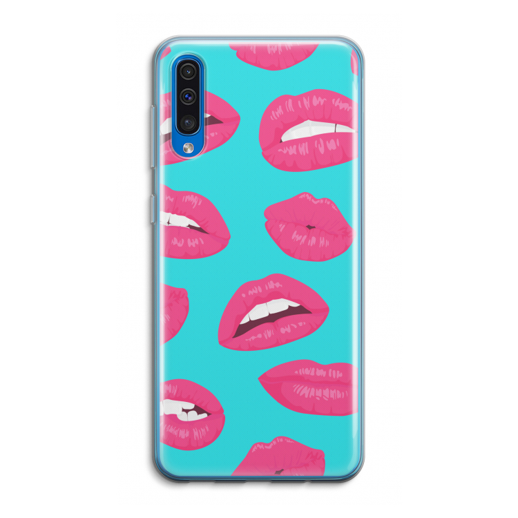 Bite my lip: Samsung Galaxy A50 Transparant Hoesje
