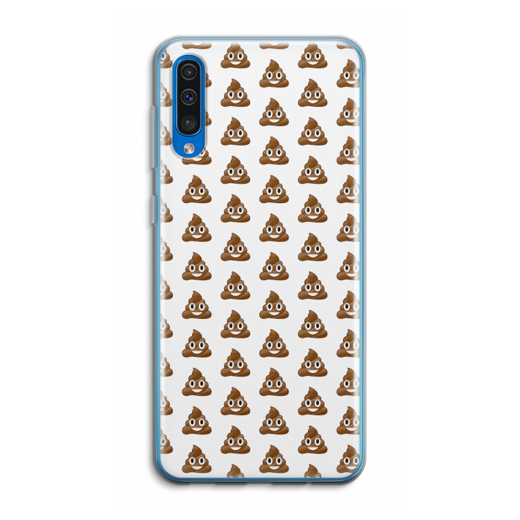 Poop emoji: Samsung Galaxy A50 Transparant Hoesje
