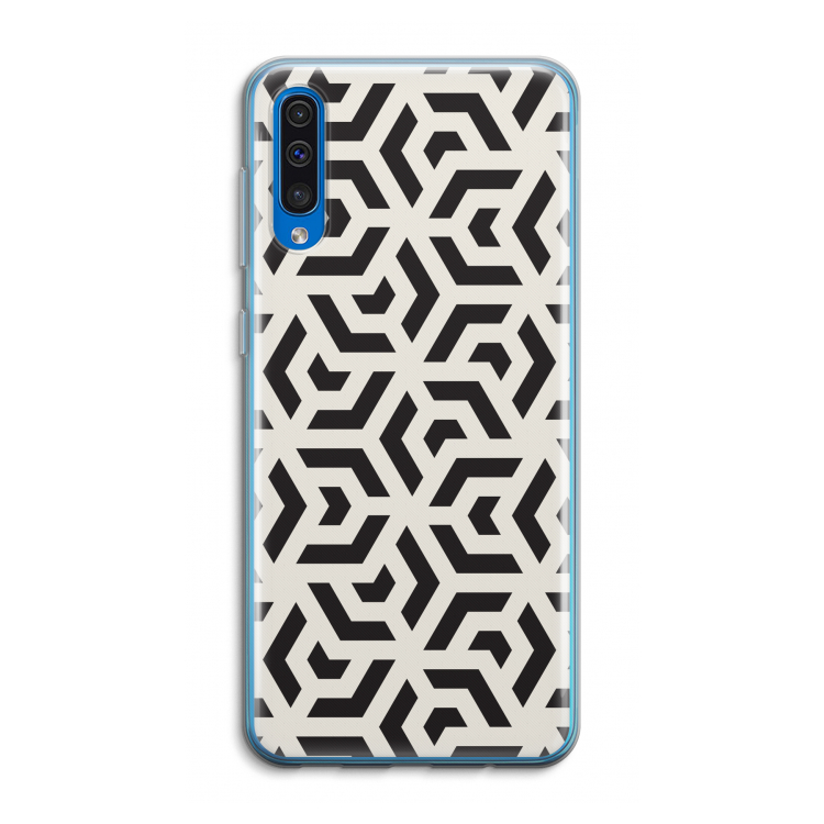 Crazy pattern: Samsung Galaxy A50 Transparant Hoesje