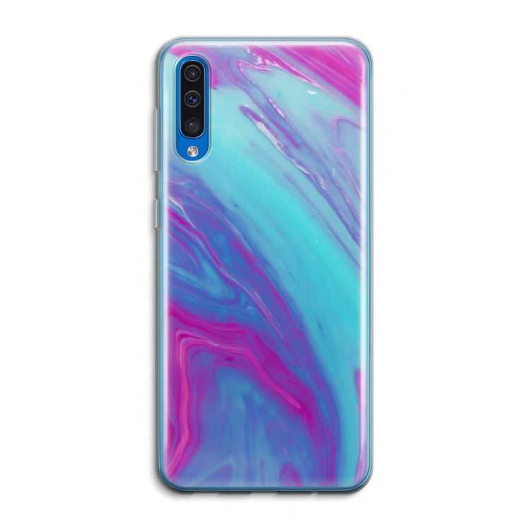Zweverige regenboog: Samsung Galaxy A50 Transparant Hoesje