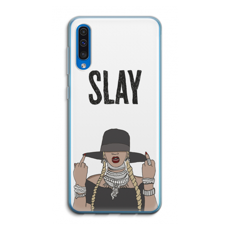 Slay All Day: Samsung Galaxy A50 Transparant Hoesje