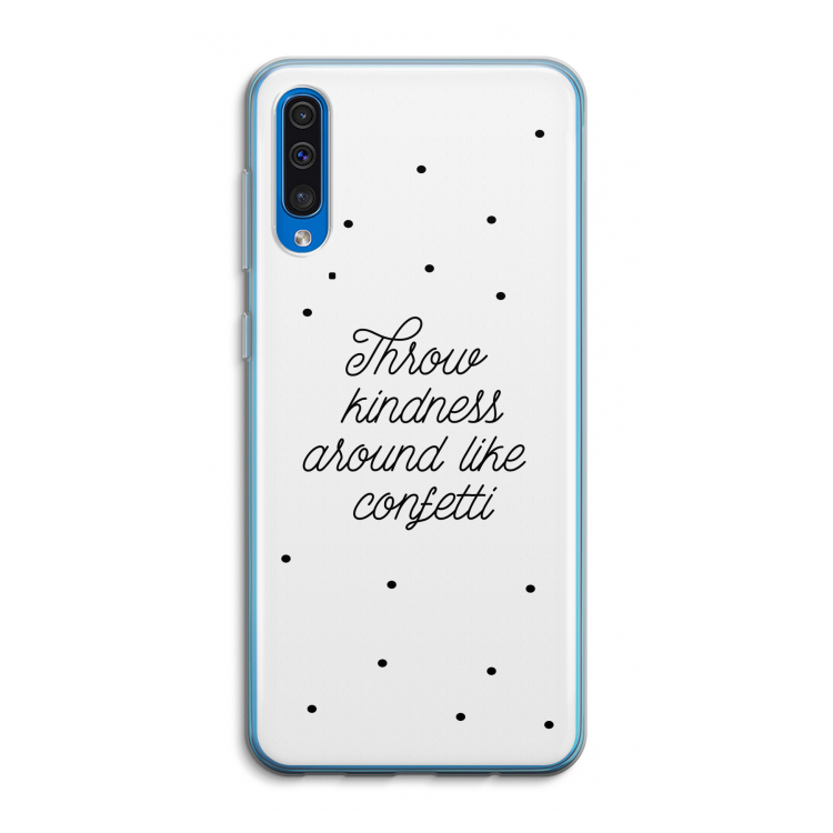 Confetti: Samsung Galaxy A50 Transparant Hoesje