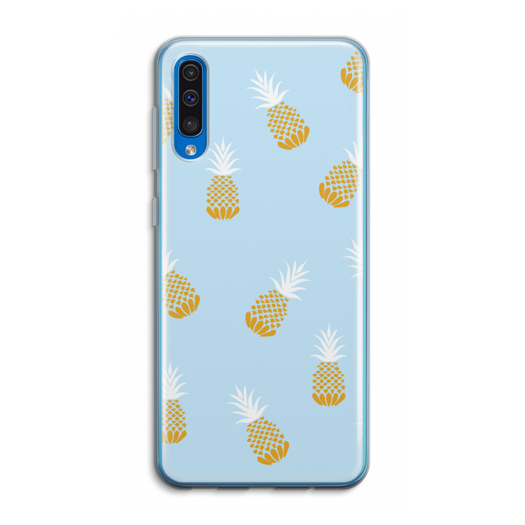 Ananasjes: Samsung Galaxy A50 Transparant Hoesje