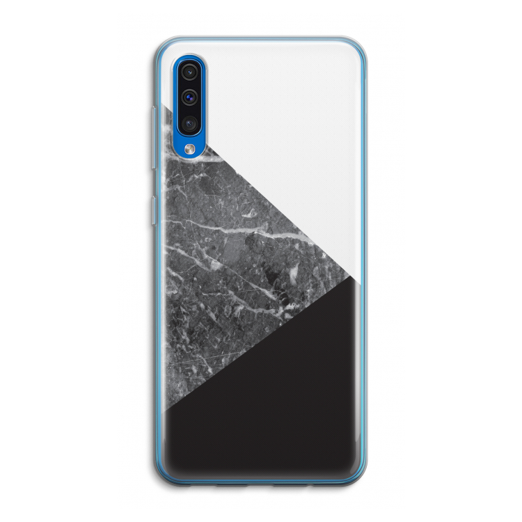 Combinatie marmer: Samsung Galaxy A50 Transparant Hoesje