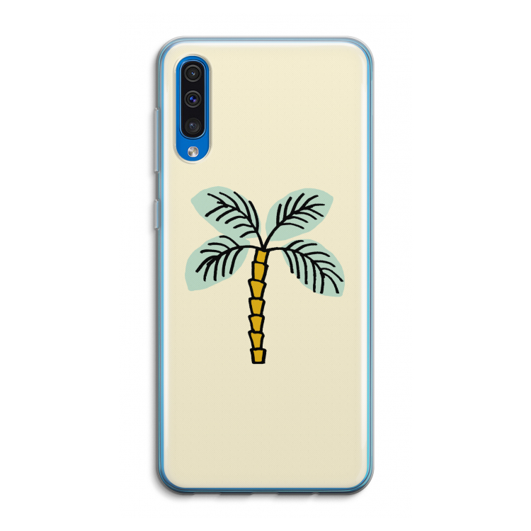 Palmboom: Samsung Galaxy A50 Transparant Hoesje